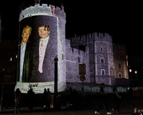 Four Arrested After Images of Trump and Jeffrey Epstein Displayed on Royal Windsor Castle