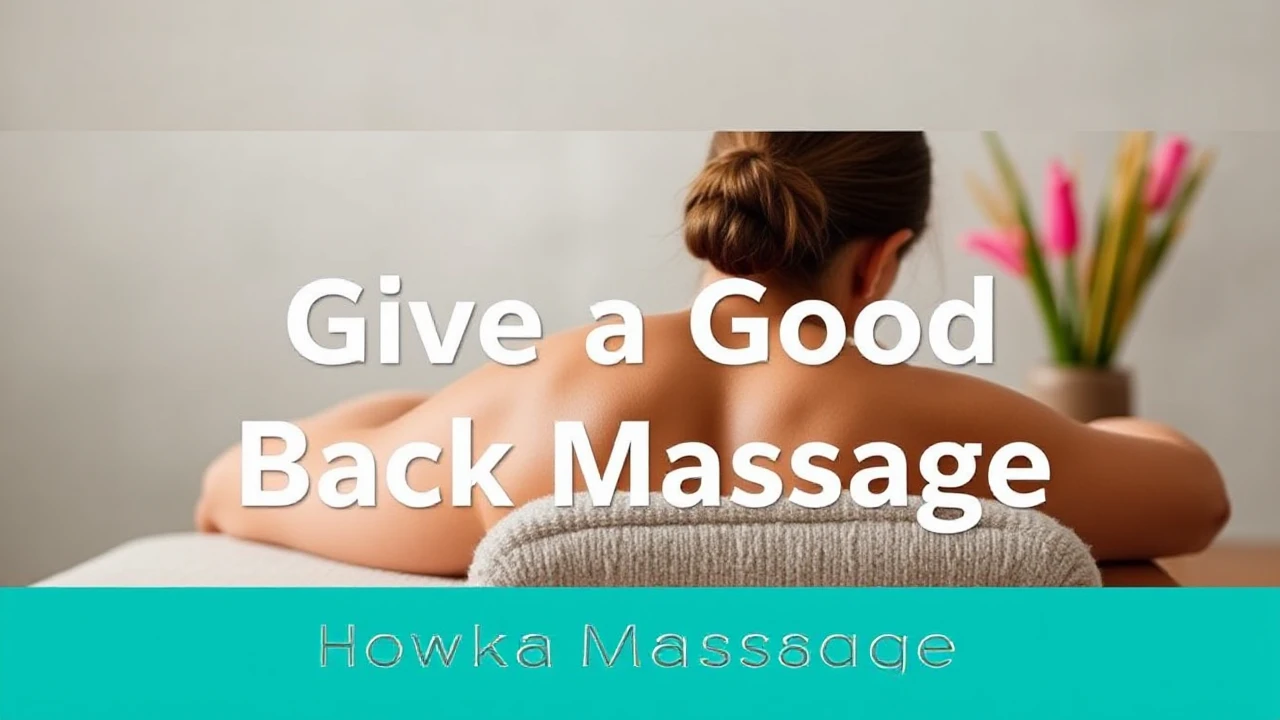 How to Give a Good Back Massage – Techniques for Relaxation and Relief
